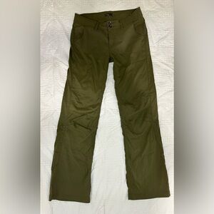 prAna Halle Pant Women’s Green Hiking Outdoor Pants Size 8 Regular